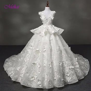 Melice Glamorous Lace Appliques Ball Gown Wedding Dresses 2019 Romantic Cap Sleeve O-neck Princess Wedding Gown Robe De Mariage
Melice Glamorous Lace Appliques Ball Gown Wedding Dresses 2019 Romantic Cap Sleeve O-neck Princess Wedding Gown Robe De Mariage