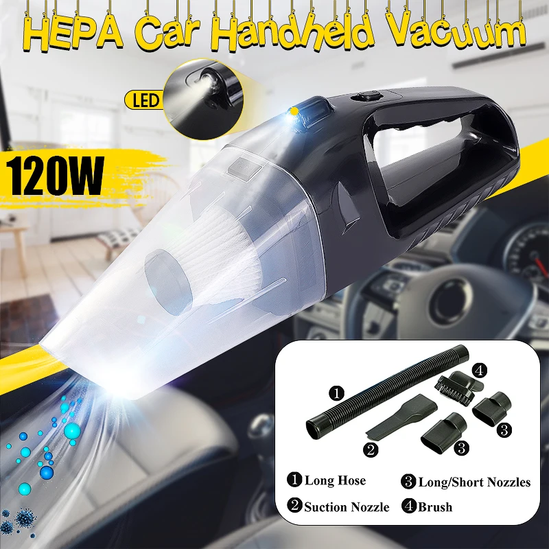 100W 120W Portable Handheld Vacuum Cleaner 12V High Suction HEPA Car Truck Vacuum Cleaner Wet and Dry Dual Use Car Electronics
100W 120W Portable Handheld Vacuum Cleaner 12V High Suction HEPA Car Truck Vacuum Cleaner Wet and Dry Dual Use Car Electronics