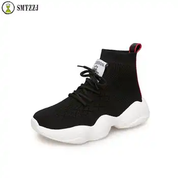 SMTZZJ Brand Fashion Hip Hop Girls Women Street Wear Black Boots Shoes Mesh Thick Sole Soft Breathable Sneakers Ankle Boots
SMTZZJ Brand Fashion Hip Hop Girls Women Street Wear Black Boots Shoes Mesh Thick Sole Soft Breathable Sneakers Ankle Boots
