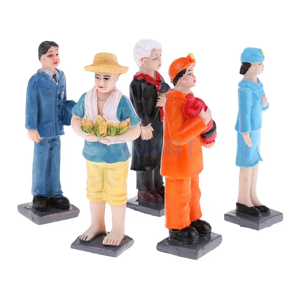 DIY Sand Resin Profession Character Statues Action Figure Decorative Figurine Layout