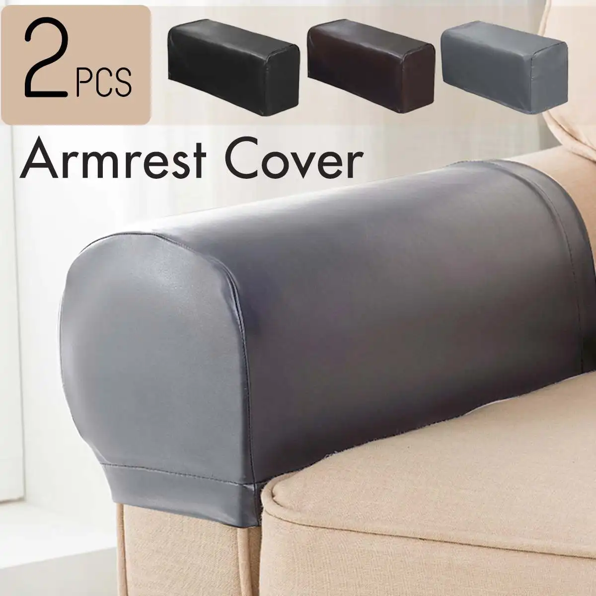 Elastic 2pc/set PU Leather Sofa Covers Waterproof Sofa Armrest Covers For Couch Chair Arm Protectors Slipcover Stretchy
Elastic 2pc/set PU Leather Sofa Covers Waterproof Sofa Armrest Covers For Couch Chair Arm Protectors Slipcover Stretchy