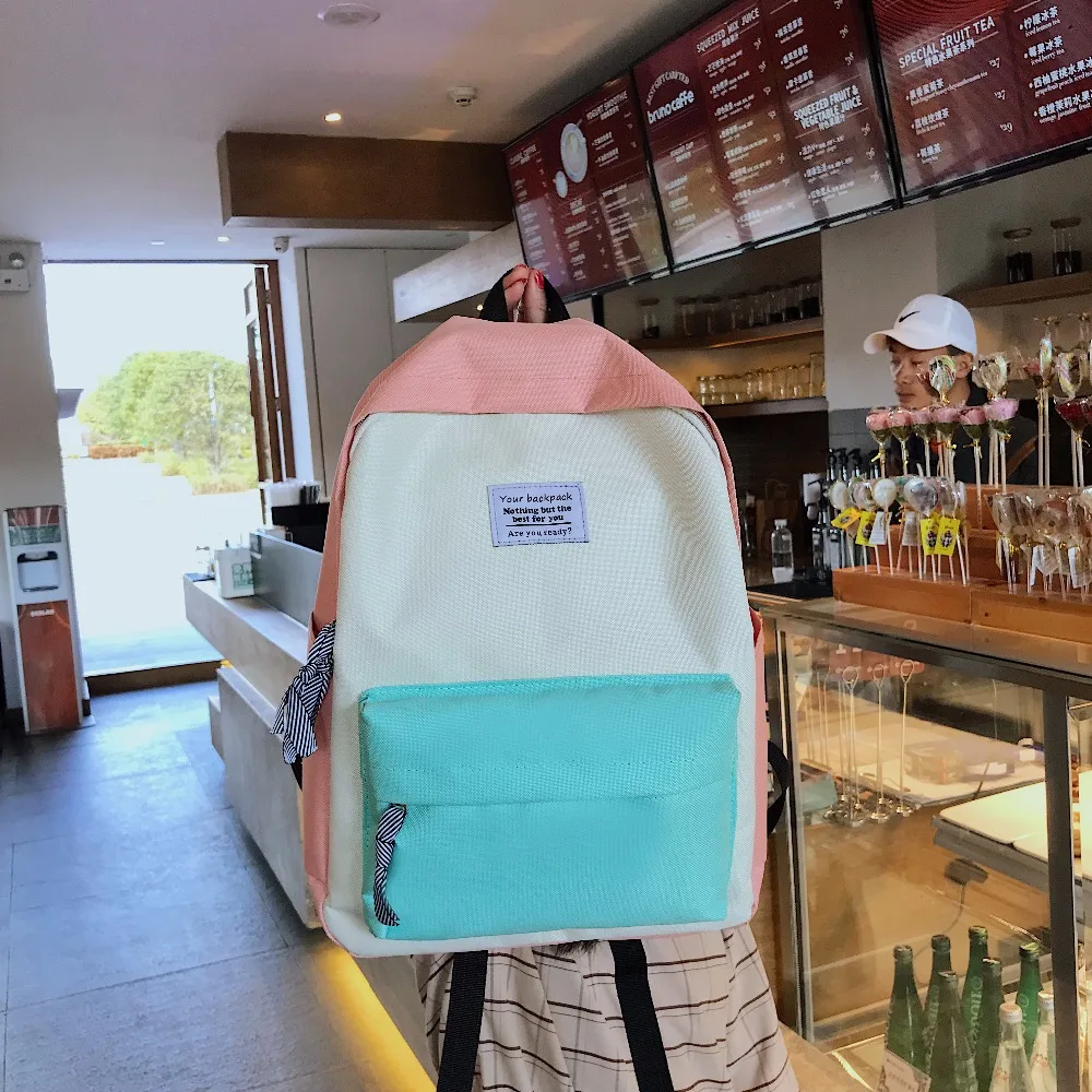 Canvas fabric backpack ladies canvas school design backpack suitable for teenage girls color matching backpack ladies
Canvas fabric backpack ladies canvas school design backpack suitable for teenage girls color matching backpack ladies