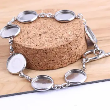 onwear 3pcs Fit 12mm cabochon bracelet base settings stainless steel blank bracelets bangle bezels with T clasp end diy findings
onwear 3pcs Fit 12mm cabochon bracelet base settings stainless steel blank bracelets bangle bezels with T clasp end diy findings