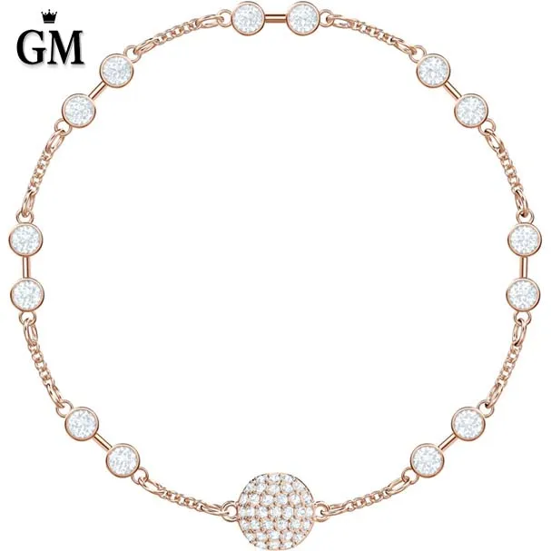 GM Original Copy High Quality 1:1 SWA Round Beads Cubic Zirconia Plated Rose Gold Bracelet With Logo Free Envelope Mail
GM Original Copy High Quality 1:1 SWA Round Beads Cubic Zirconia Plated Rose Gold Bracelet With Logo Free Envelope Mail