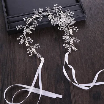 

Ladies Luxury Shining Rhinestone Headband Bridal Wedding Delicate Headdress Hair Jewelry Women Fashion Beauty Leaves Headpieces