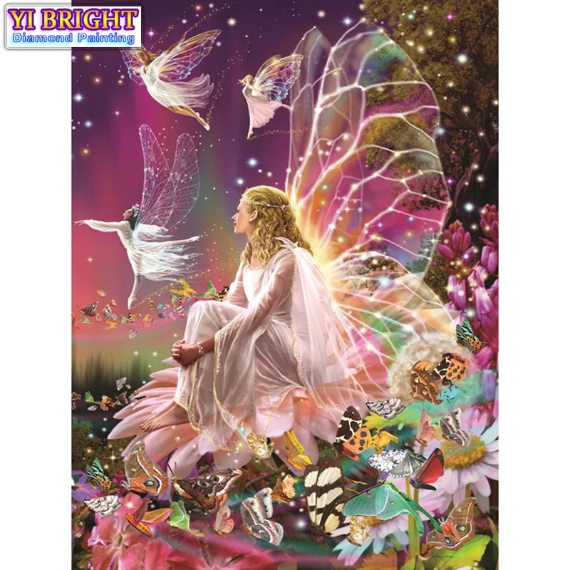 5D Diy diamond painting cross stitch "Wings Girl Elf" Full Round Diamond embroidery Needlework Rhinestone Mosaic Crafts 1127
5D Diy diamond painting cross stitch "Wings Girl Elf" Full Round Diamond embroidery Needlework Rhinestone Mosaic Crafts 1127