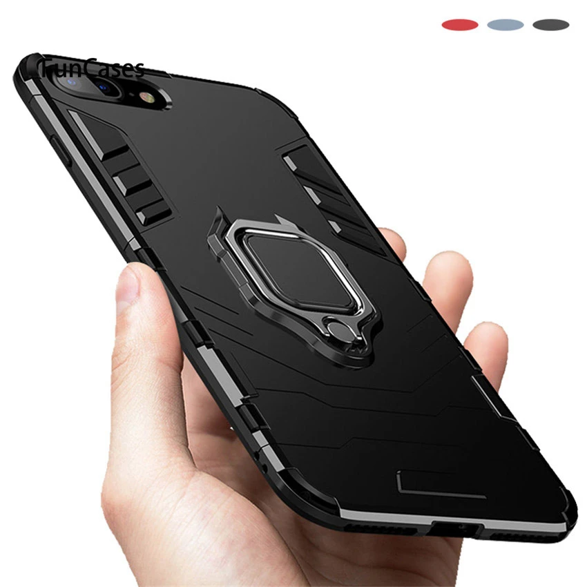 Магнитное кольцо противоударный Броня чехол для iPhone X XR XS Max 8 7 6 6s плюс 5 5S se