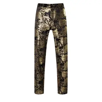 2016 Autumn Men's Fashion Gold print slim Pants Nightclub Male singer personality stage show performance trousers
2016 Autumn Men's Fashion Gold print slim Pants Nightclub Male singer personality stage show performance trousers