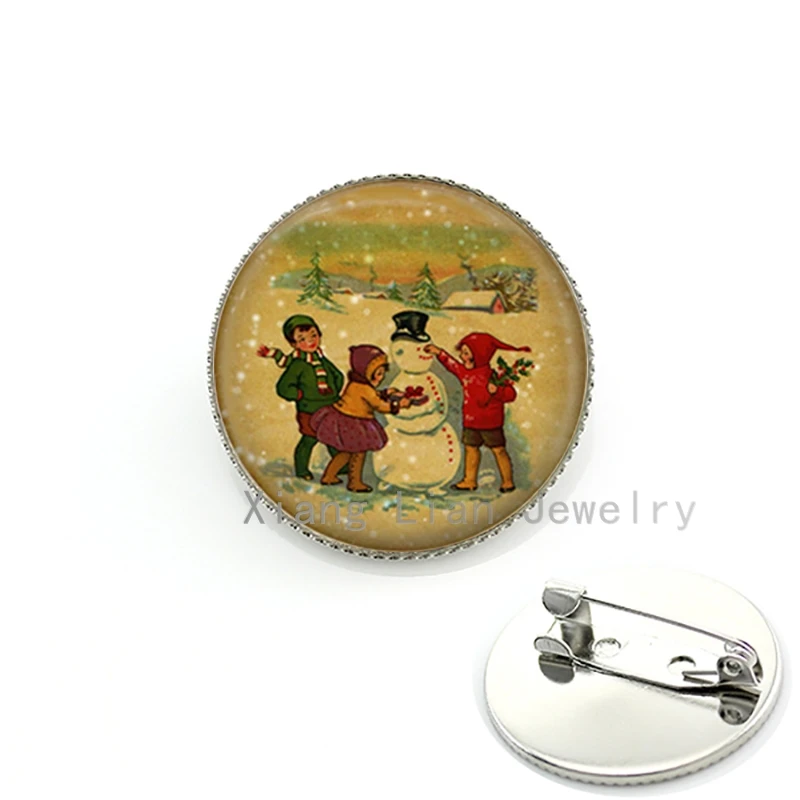 Newest fashion Children Making Snowman photo badge pins brooches vintage casual Christmas New Year gifts brooch jewelry kid CM93
Newest fashion Children Making Snowman photo badge pins brooches vintage casual Christmas New Year gifts brooch jewelry kid CM93