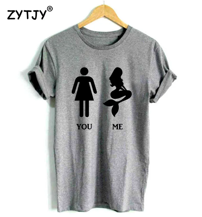 you me Body Comparison Mermaid Print Women Tshirt Cotton Funny t Shirt For Lady Girl Top Tee Hipster Tumblr Drop Ship HH-187
you me Body Comparison Mermaid Print Women Tshirt Cotton Funny t Shirt For Lady Girl Top Tee Hipster Tumblr Drop Ship HH-187