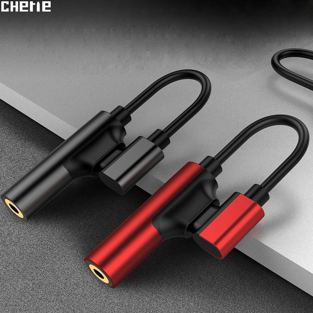 

Cherie Type C AUC Charge To 3.5mm Headphone Jack Splitter Audio USB-C Cable Music Adapter Connector For Samsung Xiaomi Huawei LG