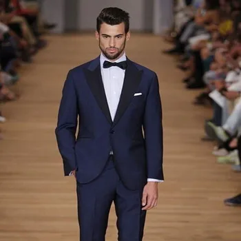 2017 Popular Style Navy Blue Groom Tuxedos Groomsmen Men's Wedding Prom Suits Bridegroom (Jacket+Pants+Bow Tie) K:1138
2017 Popular Style Navy Blue Groom Tuxedos Groomsmen Men's Wedding Prom Suits Bridegroom (Jacket+Pants+Bow Tie) K:1138