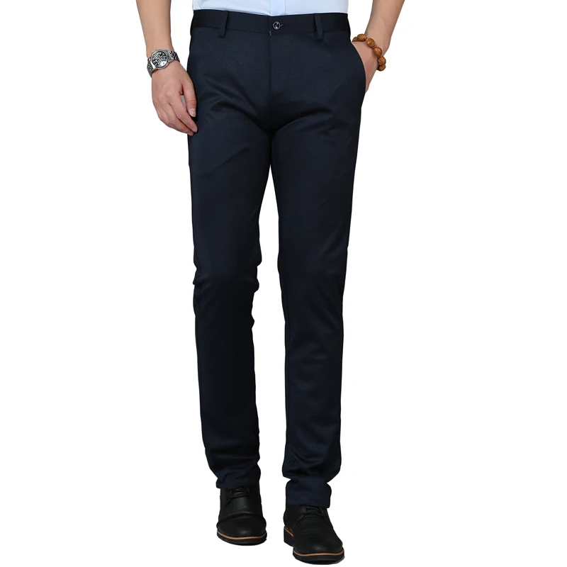 Men's Smart Casual Stretch Flat-front Dress Pants Dark-blue Comfortable Slim Straight Leg Suit Separate Pant Formal Trousers
Men's Smart Casual Stretch Flat-front Dress Pants Dark-blue Comfortable Slim Straight Leg Suit Separate Pant Formal Trousers