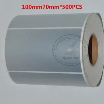 100 * 70mm * 500Pcs waterproof thermal transfer label printer paper tags matte silver PET blank barcode handmade custom sticker
100 * 70mm * 500Pcs waterproof thermal transfer label printer paper tags matte silver PET blank barcode handmade custom sticker