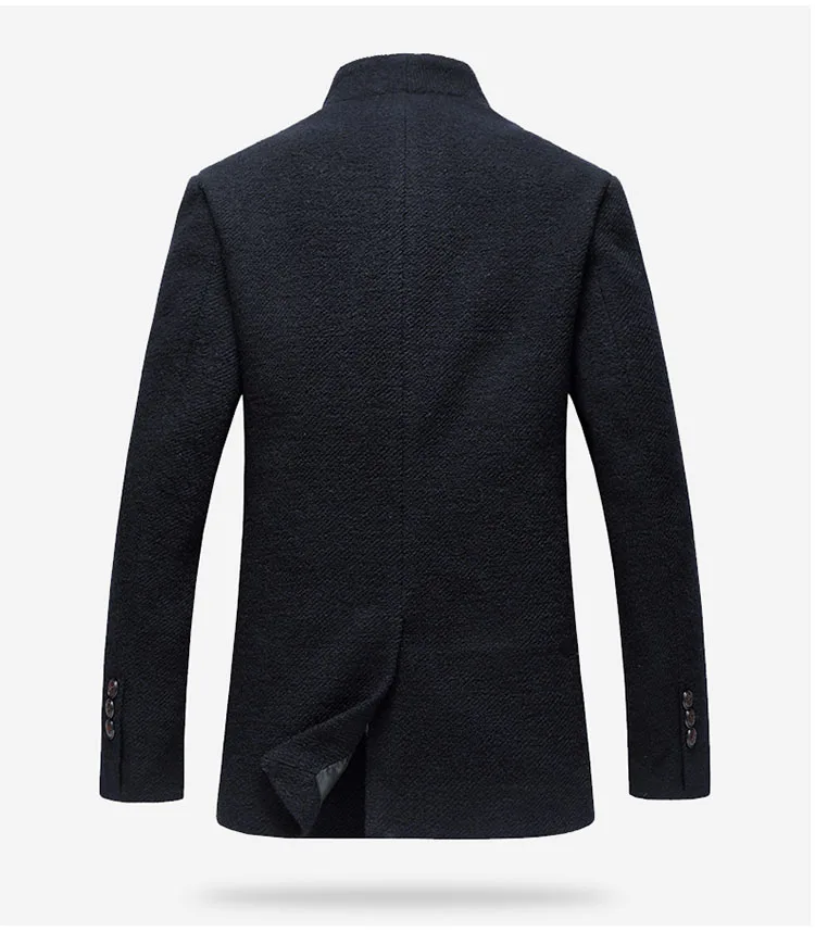 Aolamegs Men Winter Jackets Woolen Coats Fashion Slim Fit Men's Windproof Overcoat Warm Outerwear Business Casual Jacket Parka (7)
