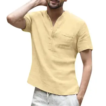 Shirt Male Clothing 2019 Summer Casual Cotton Linen Chemise Homme Solid Color Short Sleeve Retro Loose Men Shirts Tops Blouse
Shirt Male Clothing 2019 Summer Casual Cotton Linen Chemise Homme Solid Color Short Sleeve Retro Loose Men Shirts Tops Blouse