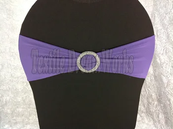Dark Purple Spandex Bands / Lycra Band /Chair Covers Sash With Crystal Round Buckle For Wedding & Banquet
Dark Purple Spandex Bands / Lycra Band /Chair Covers Sash With Crystal Round Buckle For Wedding & Banquet