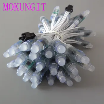1000PCS 50pcs/string WS2811 12mm 1 led pixel module F8 RGB node waterproof RGB LED White string round outdoor advertising
1000PCS 50pcs/string WS2811 12mm 1 led pixel module F8 RGB node waterproof RGB LED White string round outdoor advertising