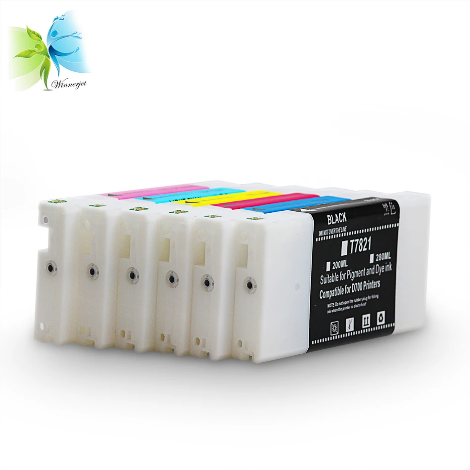 Winnerjet 6 colors/Lot ink cartridge with dye ink and chip for Epson surelab d700 minila printer for photo printing
Winnerjet 6 colors/Lot ink cartridge with dye ink and chip for Epson surelab d700 minila printer for photo printing