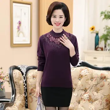 Mid-aged new autumn and winter women's 2020 sweater long-sleeved shirt loose mother sweater
Mid-aged new autumn and winter women's 2020 sweater long-sleeved shirt loose mother sweater