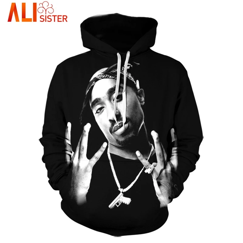 Alisister Men's Hip Hop 3D Hoodie Sweatshirt Character Print Tupac 2Pac Long Sleeves Hoodies Pullover Black Clothing Dropship
Alisister Men's Hip Hop 3D Hoodie Sweatshirt Character Print Tupac 2Pac Long Sleeves Hoodies Pullover Black Clothing Dropship