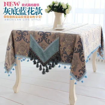Blue and gray table runner Luxury upscale European-style western pastoral cloth tablecloths square tablecloths tablecloth Roundt
Blue and gray table runner Luxury upscale European-style western pastoral cloth tablecloths square tablecloths tablecloth Roundt