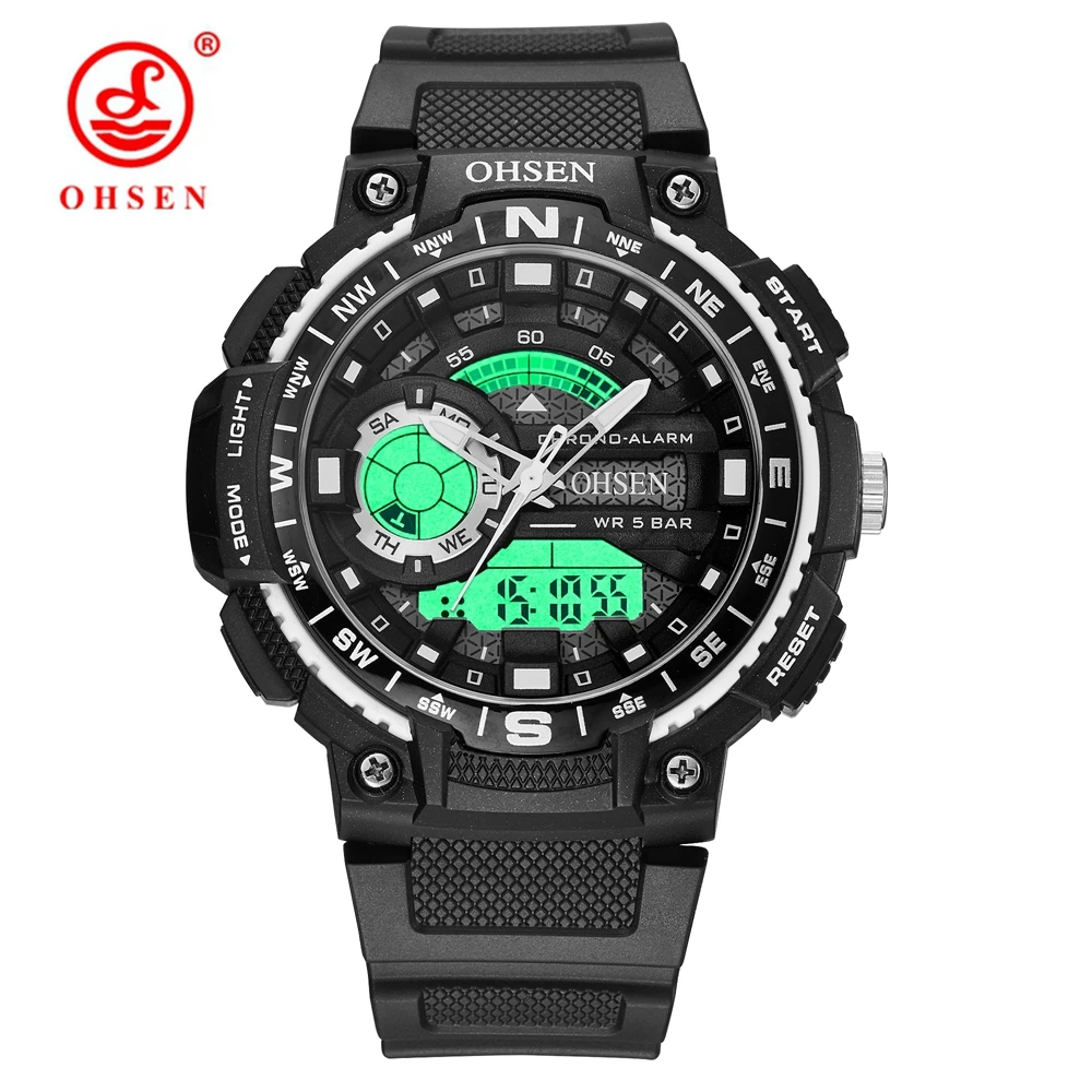 NEW Arrival Fashion Casual OHSEN Sport Watch Men Quartz Digital Watch Hombre Relogio Watches Waterproof Rubber Band Wristwatches
NEW Arrival Fashion Casual OHSEN Sport Watch Men Quartz Digital Watch Hombre Relogio Watches Waterproof Rubber Band Wristwatches