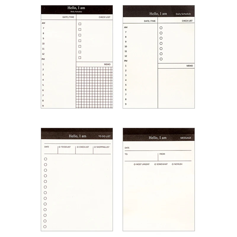 Kraft Paper Business Day Plan Notebook Writing Pad Tablet Memo Creative Stationery 50 Pages | Канцтовары для офиса и дома