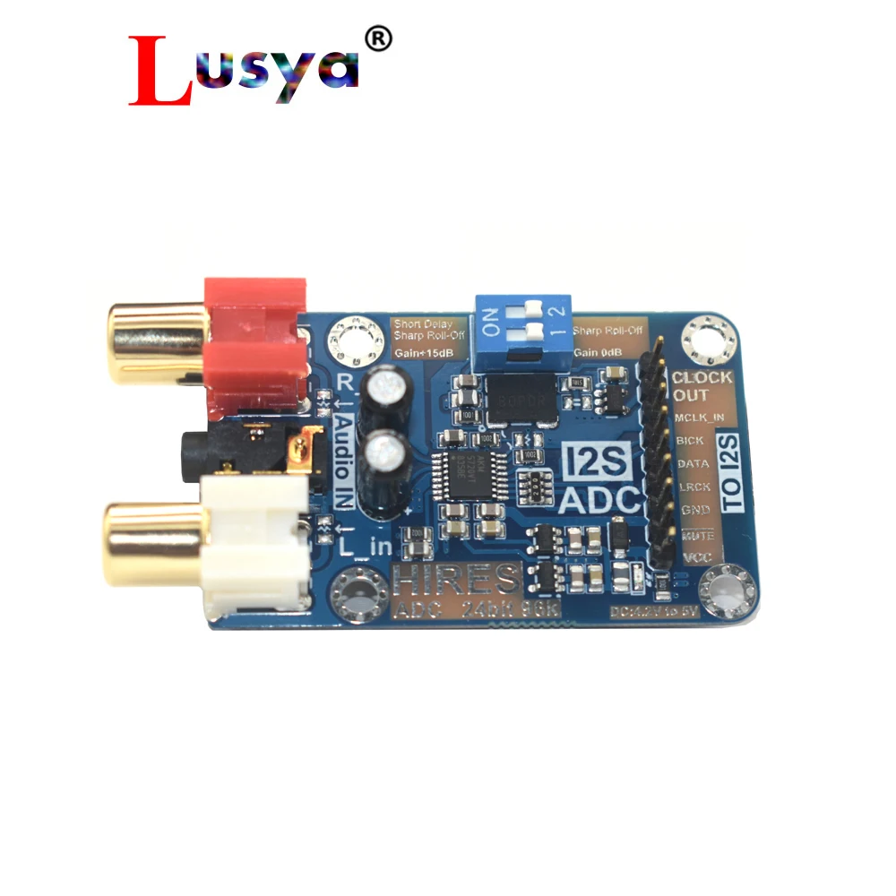New I2S ADC audio capture card module 24bit 96K Signal output master mode development board module A1-003
New I2S ADC audio capture card module 24bit 96K Signal output master mode development board module A1-003