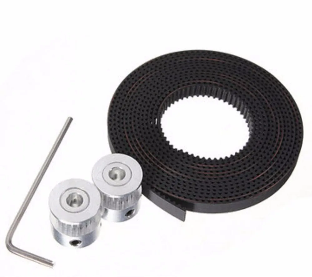 DuoWeiSi 3D Printer Parts 2 x GT2 Timing Pulleys + 2M GT2 Timing Belt for RepRap Prusa Mendel
DuoWeiSi 3D Printer Parts 2 x GT2 Timing Pulleys + 2M GT2 Timing Belt for RepRap Prusa Mendel