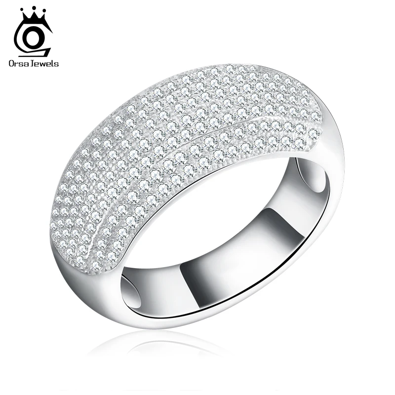 ORSA JEWELS Silver Color Vintage Lady Wedding Band Paved 168 Pieces AAA Shiny Crystal Exquisite Party Jewelry For Women AOR122
ORSA JEWELS Silver Color Vintage Lady Wedding Band Paved 168 Pieces AAA Shiny Crystal Exquisite Party Jewelry For Women AOR122