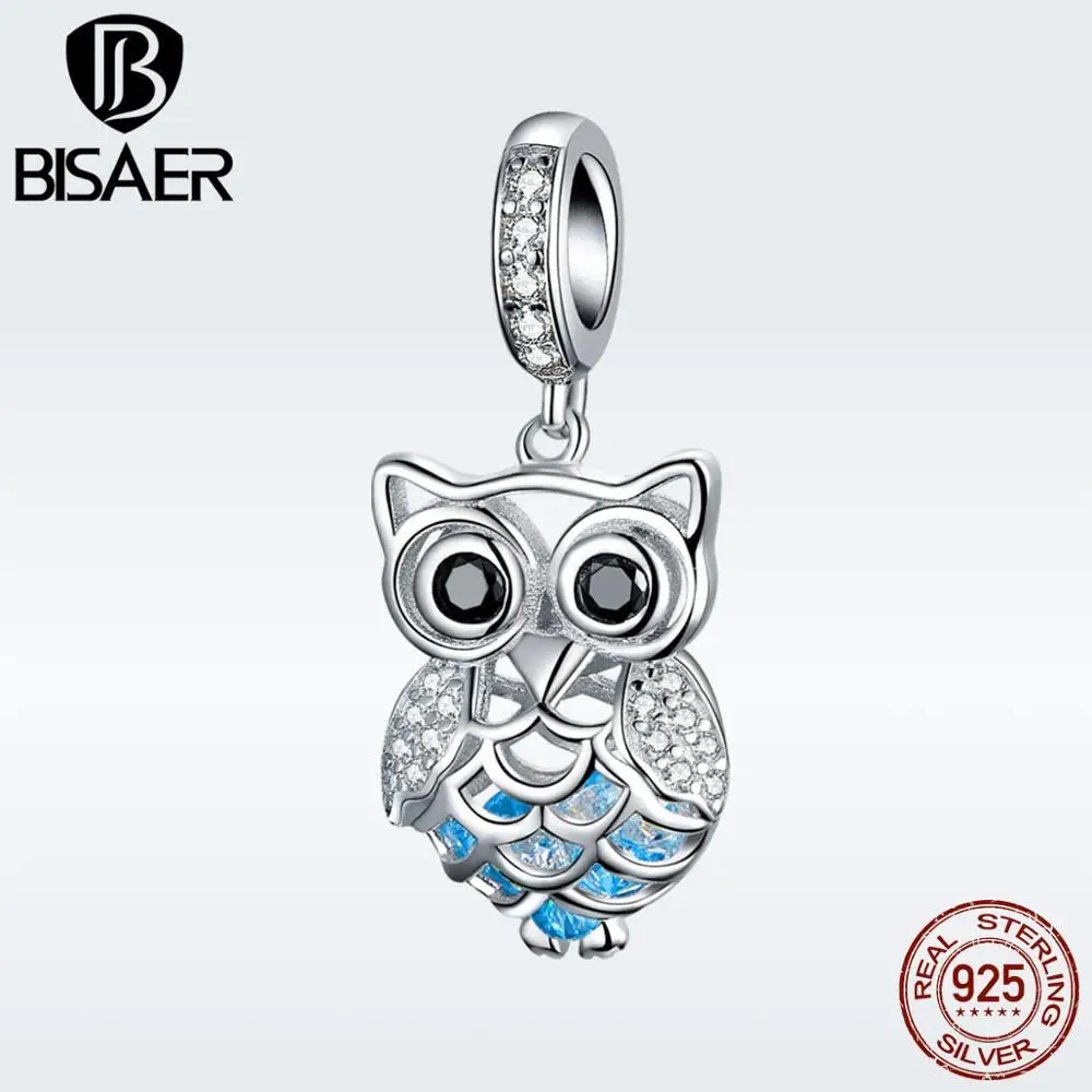 BISAER 925 Sterling Silver Openwork Owl Blue Stone Pendant Necklace for Women Jewelry Making Bracelet or Necklace GXC1124
BISAER 925 Sterling Silver Openwork Owl Blue Stone Pendant Necklace for Women Jewelry Making Bracelet or Necklace GXC1124