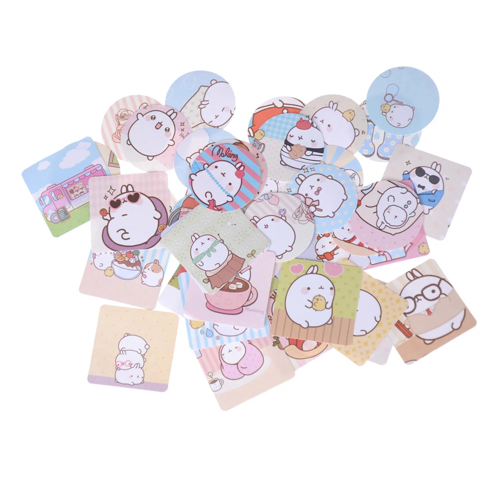 46Pcs Cute Cartoon Molang Rabbit Label Stickers Decorative Diary Stickers Scrapbooking DIY Album Stationery Stickers 30-40mm
46Pcs Cute Cartoon Molang Rabbit Label Stickers Decorative Diary Stickers Scrapbooking DIY Album Stationery Stickers 30-40mm