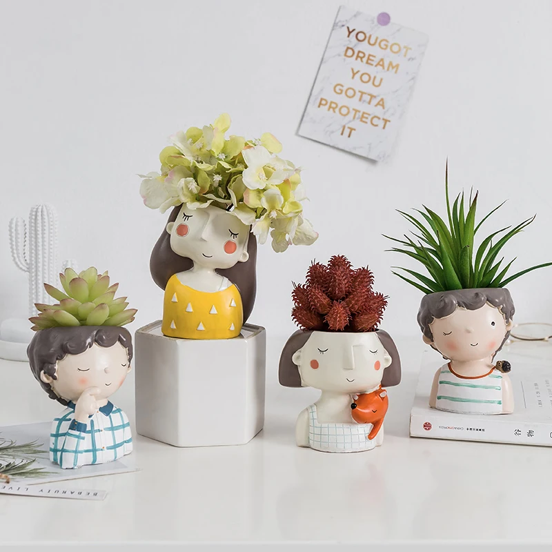 Creative Cartoon ceramic vase lovely Home interior Flower arrangement Succulent bonsai home decoration accessories modern
Creative Cartoon ceramic vase lovely Home interior Flower arrangement Succulent bonsai home decoration accessories modern