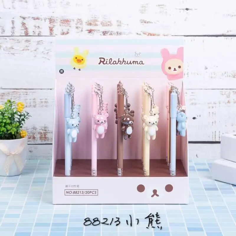 20pcs Gel Pens Kawai Bear Pendant Black Colored Gel-ink Pens for Writing Cute Stationery Office School Supplies 0.5mm
20pcs Gel Pens Kawai Bear Pendant Black Colored Gel-ink Pens for Writing Cute Stationery Office School Supplies 0.5mm
