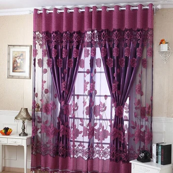 Lace printed yarn blackout curtains Voile Tulle Lotus printed Window Curtains Rustic Sheer Curtain For living Room Bedroom
Lace printed yarn blackout curtains Voile Tulle Lotus printed Window Curtains Rustic Sheer Curtain For living Room Bedroom