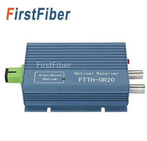 Aluminium CATV FTTH AGC Micro SC APC Simplex Connector with 2 output port for PON FTTH OR20 CATV Fiber Optical Receiver
Aluminium CATV FTTH AGC Micro SC APC Simplex Connector with 2 output port for PON FTTH OR20 CATV Fiber Optical Receiver