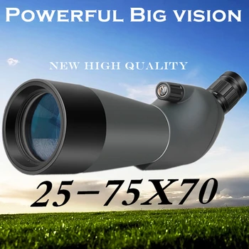 High quality 25-75X70 Porro BAK4 Prism Target Spotting Scope For Birdwatching High times Zoom Telescope Astronomical Free Tripod
High quality 25-75X70 Porro BAK4 Prism Target Spotting Scope For Birdwatching High times Zoom Telescope Astronomical Free Tripod