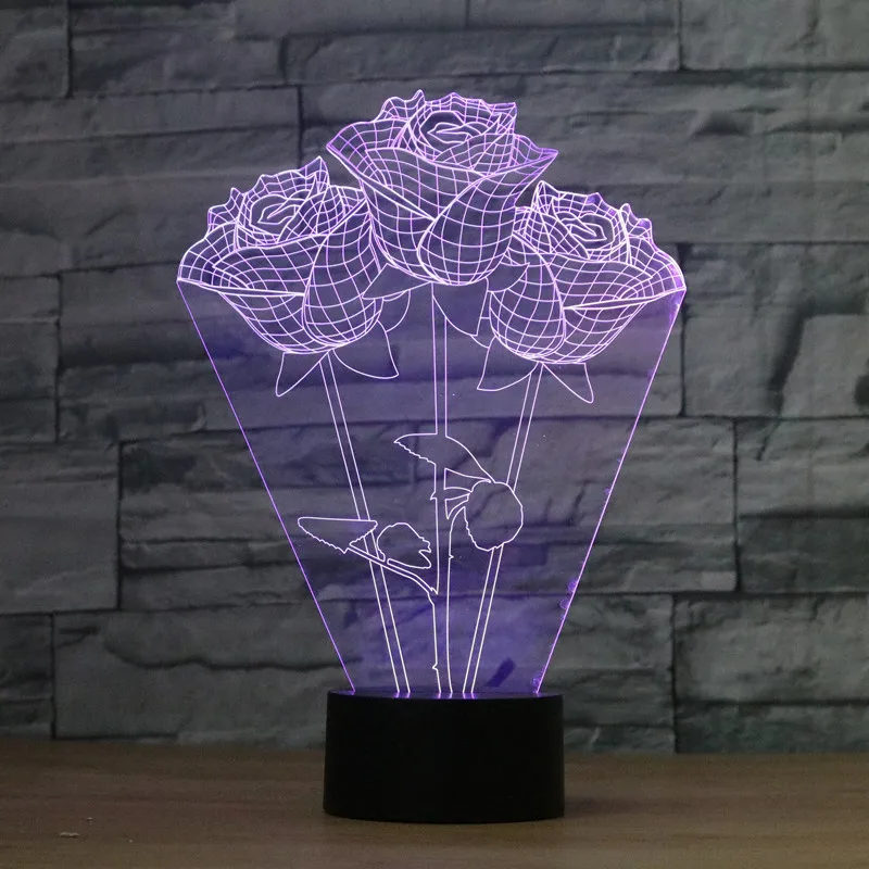 3D Red Rose Flower Night Light Visual LED Night Light Creative Lava Table Lamp Novelty Lighting bathroom light
3D Red Rose Flower Night Light Visual LED Night Light Creative Lava Table Lamp Novelty Lighting bathroom light