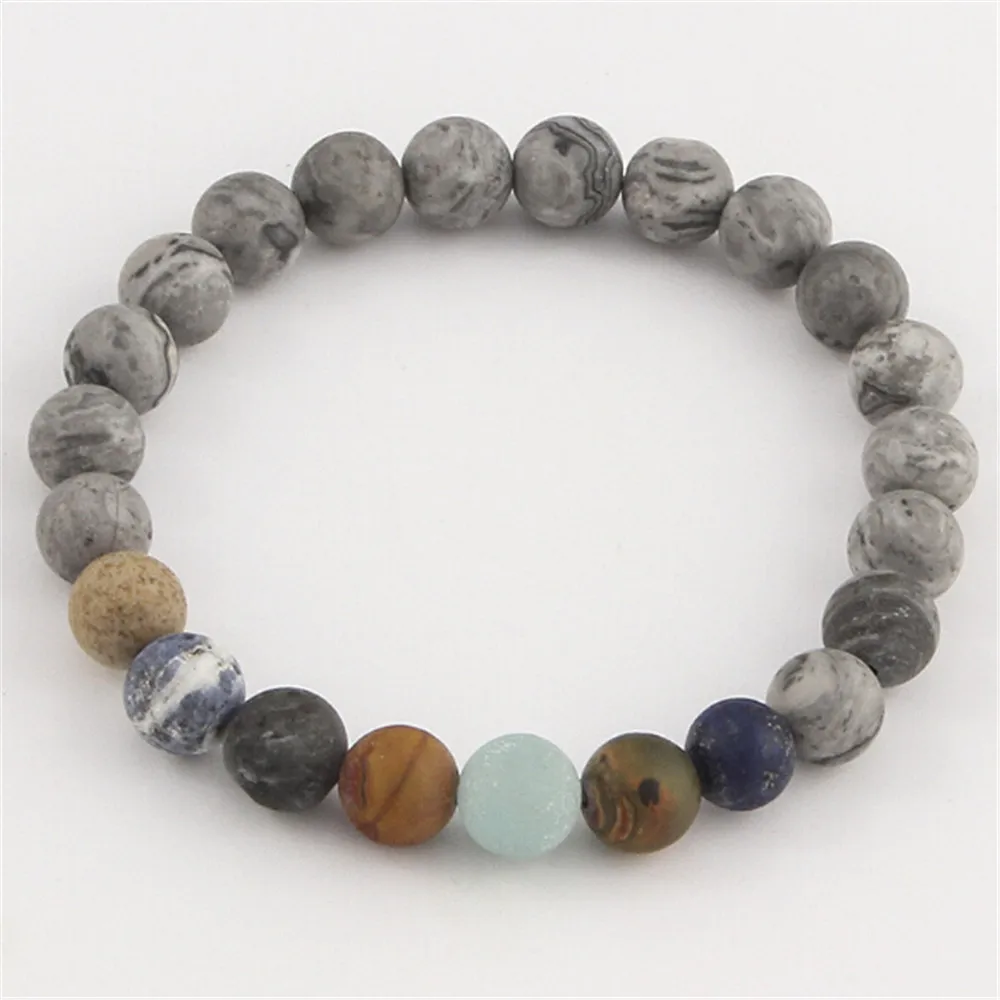 HFANCYW Seven-Star Beads Guardian Galaxy Men's Bracelet 8mm Natural Matte Map Stone Bring Money Transfer Luck Bracelet Wholesale
HFANCYW Seven-Star Beads Guardian Galaxy Men's Bracelet 8mm Natural Matte Map Stone Bring Money Transfer Luck Bracelet Wholesale
