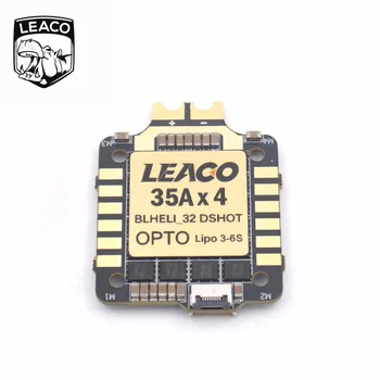 LEACO Typhoon32 v2 4in1 ESC 4x35A with 30.5x30.5mm mounting holes supports DSHOT 1200, BLHELI32 firmware for quadcopter
LEACO Typhoon32 v2 4in1 ESC 4x35A with 30.5x30.5mm mounting holes supports DSHOT 1200, BLHELI32 firmware for quadcopter