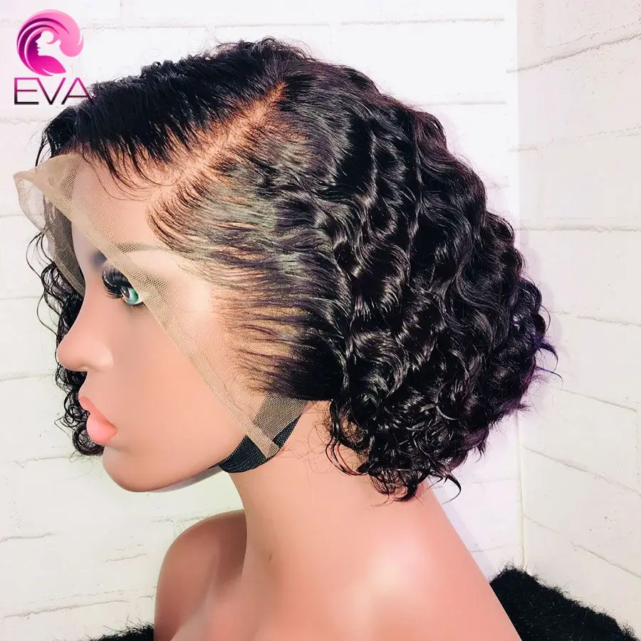 Eva Short 13x6 Lace Front Human Hair Wigs Pre Plucked With Baby Hair Brazilian Remy Curly Lace Front Bob Wigs For Black Women
Eva Short 13x6 Lace Front Human Hair Wigs Pre Plucked With Baby Hair Brazilian Remy Curly Lace Front Bob Wigs For Black Women