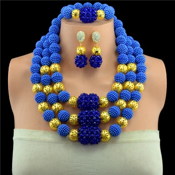 Royal Blue Crystal Nigerian Wedding Party Beads Statement Necklaces African Jewelry Sets Lace Jewellery Free Shipping
Royal Blue Crystal Nigerian Wedding Party Beads Statement Necklaces African Jewelry Sets Lace Jewellery Free Shipping