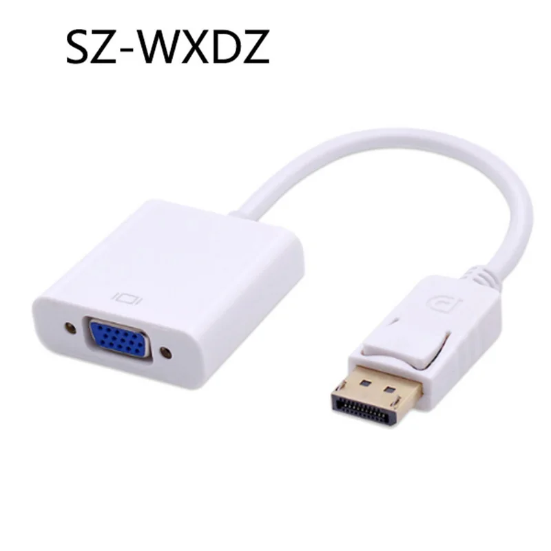 SZ WXDZ порт дисплея DP VGA разъем адаптера папа женщина кабель конвертер 1080 P для