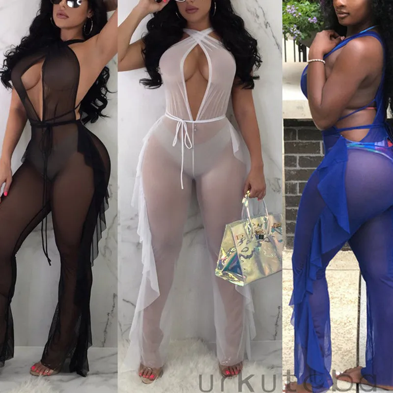 Elegant Sexy Jumpsuits Women Beach Sleeveless Solid Jumpsuit Loose Trousers Wide Leg Pants Rompers Holiday Belted Leotard
Elegant Sexy Jumpsuits Women Beach Sleeveless Solid Jumpsuit Loose Trousers Wide Leg Pants Rompers Holiday Belted Leotard