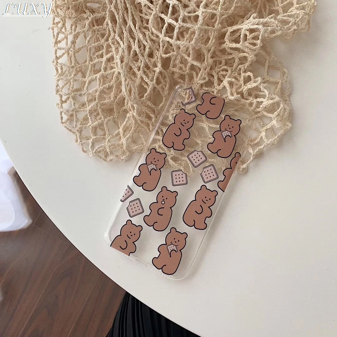 INS Happy Cookie bear Transparent candy Phone Case For Apple iphone 7 7plus 8 8plus 6 6s plus x xs xsmax xr Telefon kilifi Etui
INS Happy Cookie bear Transparent candy Phone Case For Apple iphone 7 7plus 8 8plus 6 6s plus x xs xsmax xr Telefon kilifi Etui