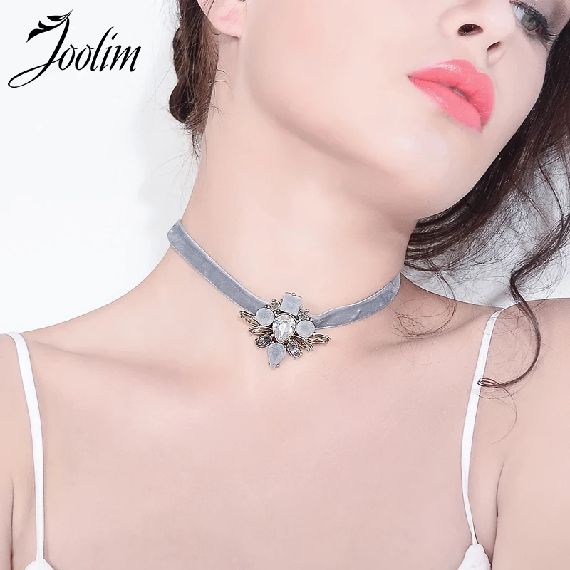 JOOLIM Luxe Gray Suede Choker Necklace Creative Elegant Chic Velvet Choker Coallr Necklace Fashion Jewelry
JOOLIM Luxe Gray Suede Choker Necklace Creative Elegant Chic Velvet Choker Coallr Necklace Fashion Jewelry