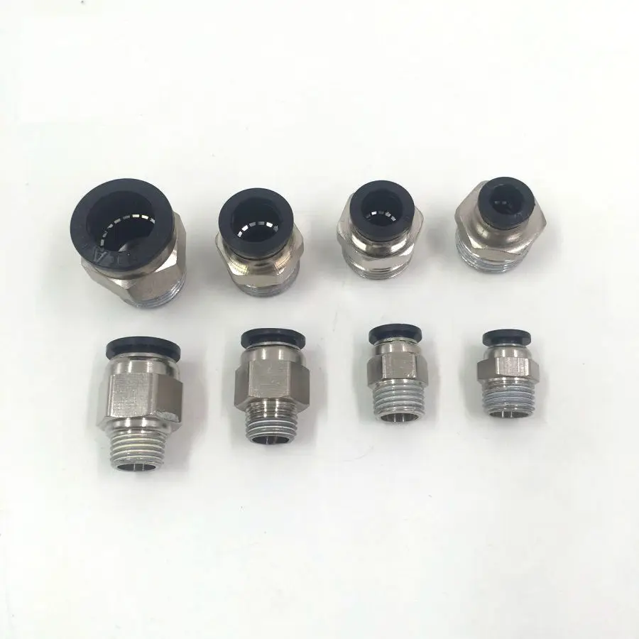 Blcak High quality PC 6mm - M5" 1/8" 1/4" 3/8'' 1/2" Thread Male Straight Pneumatic Tube Push In Quick Connect Fittings Pipe
Blcak High quality PC 6mm - M5" 1/8" 1/4" 3/8'' 1/2" Thread Male Straight Pneumatic Tube Push In Quick Connect Fittings Pipe