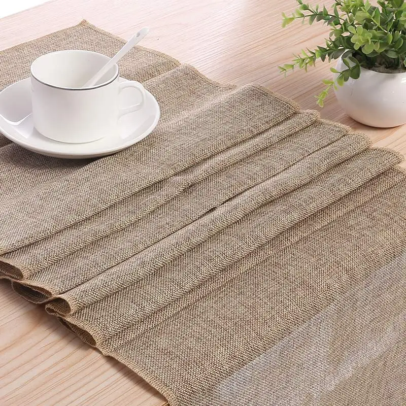 New Rectangle Burlap Tablecloth Table Runner Cover for Wedding Party Decoration SF66
New Rectangle Burlap Tablecloth Table Runner Cover for Wedding Party Decoration SF66