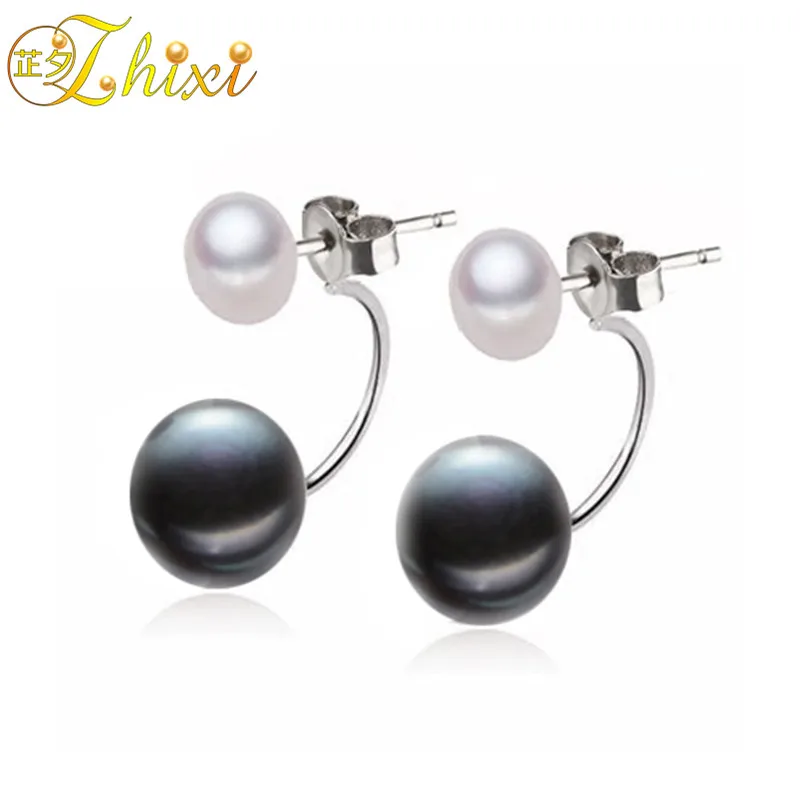 ZHIXI Double Pearl Earrings Pearl Jewelry 925 -Sterling-Silver Natural Freshwater Pearl Stud Earrings Trendy Birthday Gift E169
ZHIXI Double Pearl Earrings Pearl Jewelry 925 -Sterling-Silver Natural Freshwater Pearl Stud Earrings Trendy Birthday Gift E169